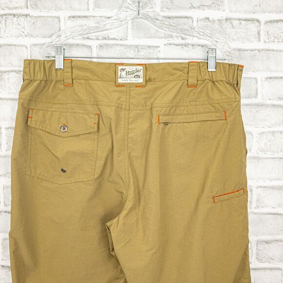 HOWLER BROS Horizon Hybrid Pants in Khaki tan Nylon Men's Size XL - Picture 5 of 9
